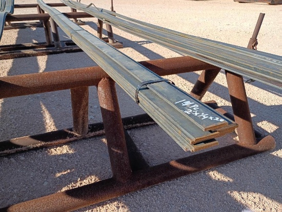 (14) Pcs 2'' x 1/4'' Steel Flat Iron, 20 Ft Long