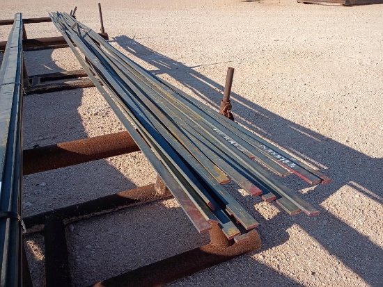 (18) Pcs 1'' x 1/4'' Steel Flat Iron, 20 Ft Long