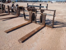 74" Telehandler Fork Carriage w/5ft Forks