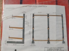 3 Post Light Duty Tube Rack