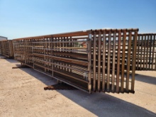 (10) 24Ft Free Standing Fence Panels (1) w/12ft Gate