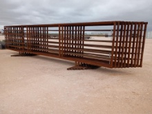 (10) 24Ft Free Standing Fence Panels (1) w/ 8ft Gate