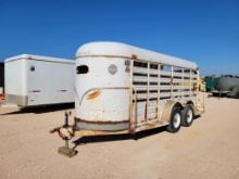 1993 CM Trailers Bumper Pull Live Stock Trailer 58" x 16ft VIN# 1009305
