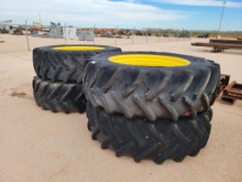 (4) John Deere Wheels w/Tires 620/70R46