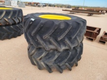 (2) John Deere Wheels w/Tires 600/70R30