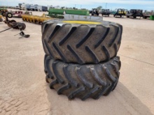 (2) John Deere Wheels w/Tires 600/70R30