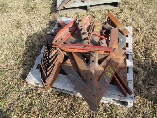 Pallet of sweeps, arms for cultivator