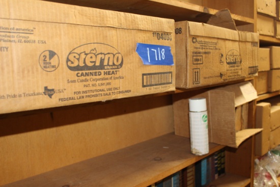 2 – Full boxes of Sterno Canned Heat and 1- box of de-hesive tape remover
