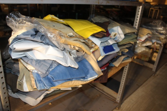 Assortment of various vintage pants in various styles and sizes