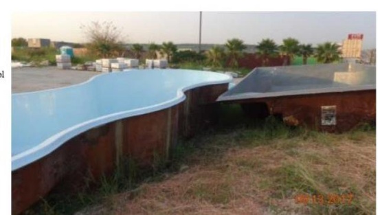 Damaged Fiberglass In Ground Pools (2 Pools)