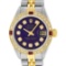 Rolex Ladies Two Tone Purple Diamond & Ruby Datejust Wristwatch
