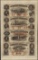 Uncut Sheet of 1857 Western Exchange Fire & Marine Insurance Co. Obsolete Notes