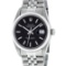 Rolex Men's Stainless Steel Black Index 36mm Datejust Wristwatch