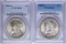 Lot of 1884-O & 1885-O $1 Morgan Silver Dollar Coins PCGS MS65