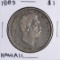 1883 $1 Kingdom of Hawaii Dollar Coin