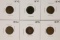 Set of 1873-1879 (No 1877) Indian Head Cent Coins