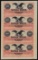 Uncut Sheet of $10 Canal Bank New Orleans Obsolete Notes