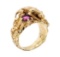 14KT Yellow Gold 0.50 ctw Ruby Panther Ring