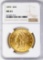1893 $20 Liberty Head Double Eagle Gold Coin NGC MS61