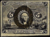 March 3, 1863 5 Cents Second Issue Fractional Currency Note