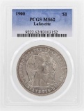 1900 $1 Lafayette Silver Dollar Coin PCGS MS62