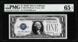 1928B $1 Funnyback Silver Certificate Note Fr.1602 PMG Gem Uncirculated 65EPQ