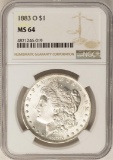 1883-O $1 Morgan Silver Dollar Coin NGC MS64