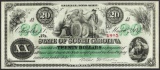 1872 $20 State of South Carolina Revenue Bond Obsolete Note