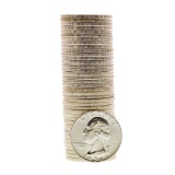 Roll of (40) Brilliant Uncirculated 1954 Washington Quarter Coins
