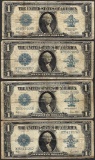 Lot of (4) 1923 $1 Silver Certificate Notes