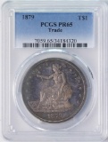 1879 $1 Proof Trade Silver Dollar Coin PCGS PR65
