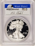 2015-W $1 Proof American Silver Eagle Coin PCGS PR70DCAM W/Miles Standish Signat