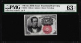 1874 10 Cents Fifth Issue Fractional Currency Note Fr.1266 PMG Choice Unc. 63EPQ
