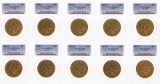 Lot of (10) 1873-S Closed 3 $20 Liberty Head Double Eagle Gold Coins PCGS XF40