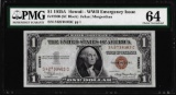 1935A $1 Hawaii WWII Emergency Issue Silver Certificate Note PMG Choice Uncircul