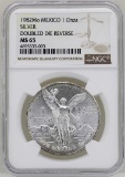 1982Mo Mexico Libertad Onza Doubled Die Reverse Silver Coin NGC MS65