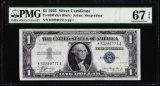 1935 $1 Silver Certificate Note Fr.1607 PMG Superb Gem Uncirculated 67EPQ