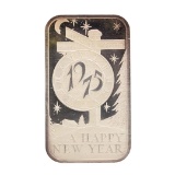 1975 Happy New Year Madison Mint 1 oz .999 Fine Silver Art Bar