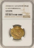 AH444-451 Ghaznavid Dinar A-1633 Farrukhzad Gold Coin NGC Genuine