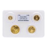 1986 American Gold Eagle (4) Coin Set PCGS MS69
