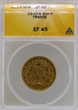 1830-A France 40 Francs Gold Coin ANACS XF45