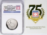 Opening Day 2014-S Proof Baseball Hall of Fame Half Dollar Coin NGC PF70