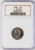 1901 Proof Liberty V Nickel Coin NGC PF66