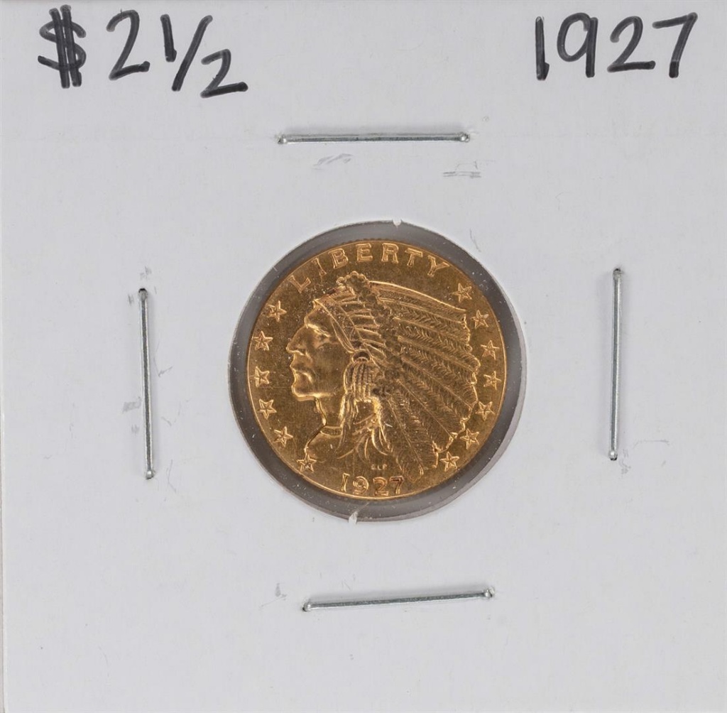 Lot 1927 2 12 Indian Head Quarter Eagle Gold Coin