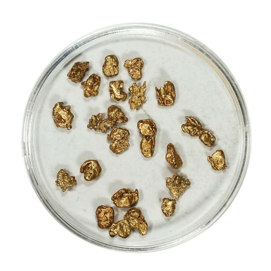 Gold Nuggets 3.46 Grams Total Weight