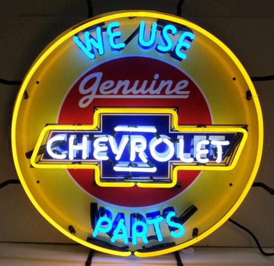 Genuine Chevy Parts Neon Sign