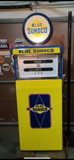 BLUE SUNOCO Gas Pump