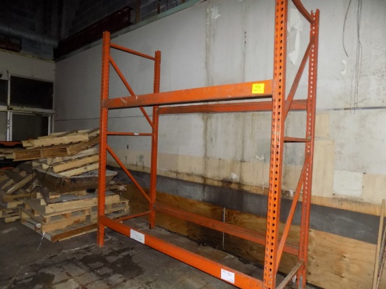 1 - Section Orange Pallet Rack  - 2 Shelf, 8' - W x 10' High x 42'' Deep