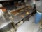 SS 5-Pan Steam Table w/Bottom Shelf & SS Tray Shelf, 81'' Wide x 28'' Deep