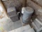 (3) Rubber Garabage Cans & (1) Indoor Flip Garbage Can